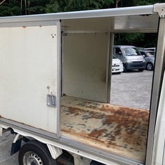 軽トラ　荷台BOX 簡易保冷庫　両側ドアの画像