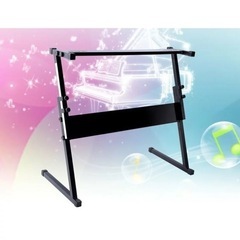 折りたたみ式キーボードスタンド ブラック【在庫処分品、新品、テープ貼り直しあり】の画像