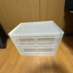 収納ケース クリアケース  横 約34cm 高さ約30cm 奥行き 約45cmの画像