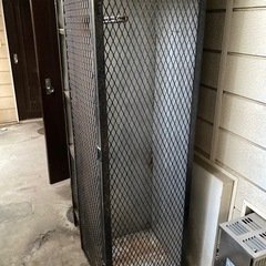ビンテージ 黒アイアン インダストリアル ラック アパレル什器 の画像