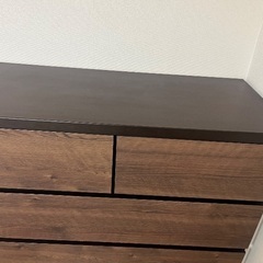 【ハイチェスト】ハイチェスト ㈱サンウッディ ディア(BR) タンス 6段チェスト 収納家具:ブラウンの画像