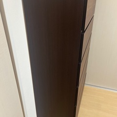 【ハイチェスト】ハイチェスト ㈱サンウッディ ディア(BR) タンス 6段チェスト 収納家具:ブラウンの画像