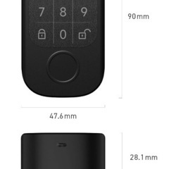 【上位モデル】CANDY HOUSE キャンディハウス スマートロック SESAME ５＋ セサミタッチPro 指紋認証 ICカードリーダー 暗証番号 Suica対応 PASMO対応 Apple watch Felica MIFAIR モバイルSuica 工事不要 取付カンタン 防犯対策の画像