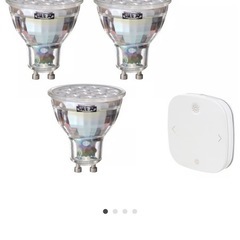 IKEA 5灯ステンレスシーリングライトの画像