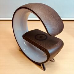 Bluetoothスピーカー/LEDナイトライト/デジタル時計/アラーム機能付きスマホワイヤレス充電器の画像