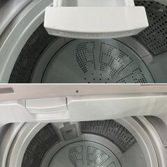 地域限定送料無料　美品【 HITACHI 】日立 ビートウォッシュ 洗濯8.0㎏ 全自動洗濯機 ナイアガラビート洗浄 自動おそうじ BW-V80Hの画像