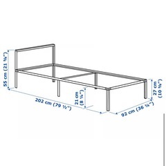 IKEAのシングルベットの画像
