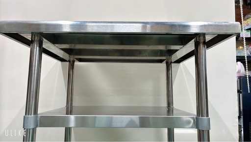 【中古】¥5,000　スチール製 作業台 業務用 厨房器具　【IH117】