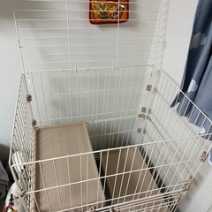 (8/29まで)キャットゲージ 2段 猫用ゲージの画像