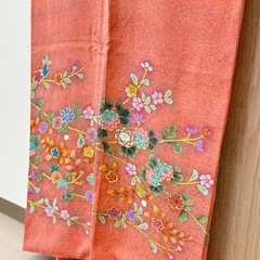 正絹着物 訪問着 花柄 ピンク｜お祝いごとにも、美術鑑賞やレストランでのお食事にも◎の画像