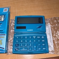 GY0825 CASIO カシオ　折りたたみ計算機　SL-C100C の画像