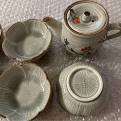 醤油さし　小皿５枚　陶器製の画像