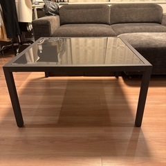 BoConcept ボーコンセプト Rome ローマ アウトドア センター コーヒー テーブル ガラス天板 グレーの画像
