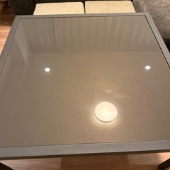BoConcept ボーコンセプト Rome ローマ アウトドア センター コーヒー テーブル ガラス天板 グレーの画像