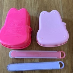 マイメロのお弁当箱、ディズニープリンセスのお箸2個セットの画像
