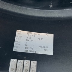 【17インチホイール4本セット】STEEZ Script 17×7J +48 PCD114.3の画像