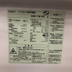 AQUA 2ドア冷蔵庫　2022年製　【トレファク　川越店】の画像