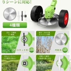 新品　充電式草刈り機　650W純銅モーターの画像