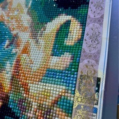 ダイヤモンドアート完成品 オーロラビーズ使用の画像