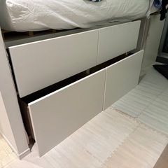 IKEA 収納2台　引き出し4分割の画像