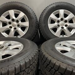 【BS BLIZZAK DM-V3 265/65R17】スタッドレス【三菱 V93W/V98W パジェロ 純正ホイール 7.5J6HPCD139.7+40】バリ溝　(KTT653クレジットカード QRコード決済可能の画像