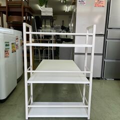 【リサイクルショップ ピカソ 小松原】✨🖥️サンワサプライ PCデスク 幅120cm【サイドラック付き】100-DESKH023✨★3346★の画像