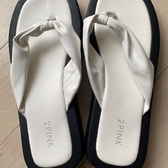 【美品】サンダル2PINKサイズLL未使用に近いの画像