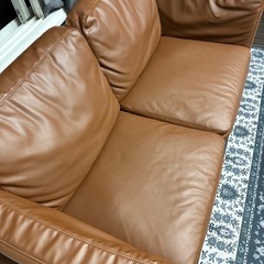 合皮　ソファ　3人掛けの画像