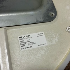 シャープ LEDシーリングライト DL-C504V 2012年製の画像