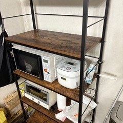 ウッド調　棚　の画像