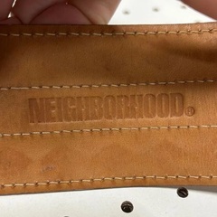 neighborhood レザー ブレスレット 本革レザーの画像
