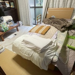 【緊急募集】8/28〜29 2日間のみ期間限定！桐箪笥 大型収納家具 シングルベッド無料で差し上げます。 の画像