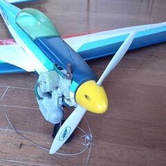 ヨシオカ? RC ラジコン 飛行機 Dash25 全長113cm 幅135cm/バルサ材 SANWAの画像