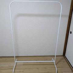 【お譲り先決定】IKEA　イケア　洋服ラック　ホワイト2つ　の画像