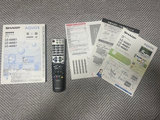 シャープ★液晶テレビ★40インチ★AQUOS★画面保護カバー付
