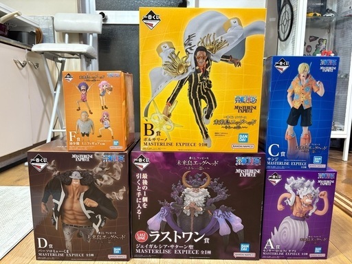 ワンピース一番くじﾗｽﾄﾜﾝ賞 A賞B賞C賞D賞F賞まとめ売り