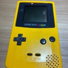 ゲームボーイ　カラー　GAME BOY COLOR イエロー 本体のみ 中古品の画像