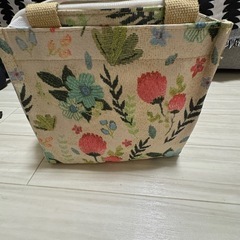 花柄 トートバッグ 小さめ ランチバッグ サブバッグの画像
