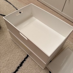 ニトリ　Nインボックス　ハーフ2個ふた1枚の画像