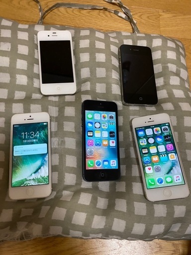 iPhone いろいろ　まとめ5台