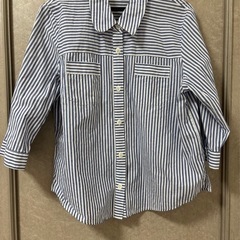 綿100%7分丈けレディースシャツ２枚の画像