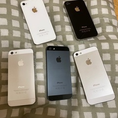 iPhone いろいろ　まとめ5台の画像