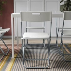IKEA 折りたたみ椅子2個の画像