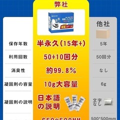 簡易トイレ　60回　 15年保存 非常用防災トイレ 防災グッズの画像