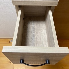 ワイエムワールド 隙間収納 食器棚 スリム 幅20cm 木製 オーク 00-055 定価14990円の画像