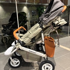 【美品】2人乗りベビーカー エアバギー ココダブルEX フロムバース ストーンの画像