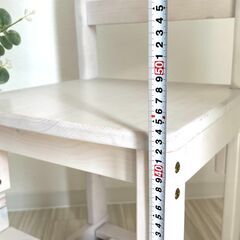 ⭐椅子⭐　学習椅子　ナチュラルウッドホワイト（白）の画像
