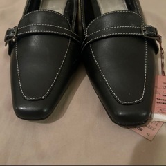 【未使用品】パンプス サンダル ブラック 黒の画像