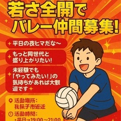 【我孫子市付近】20代前半中心✨若さ全開でバレー仲間募集！