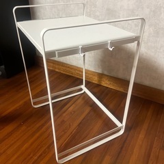 山崎実業 plate 調理家電ラック ホワイト Tower キッチン 収納の画像